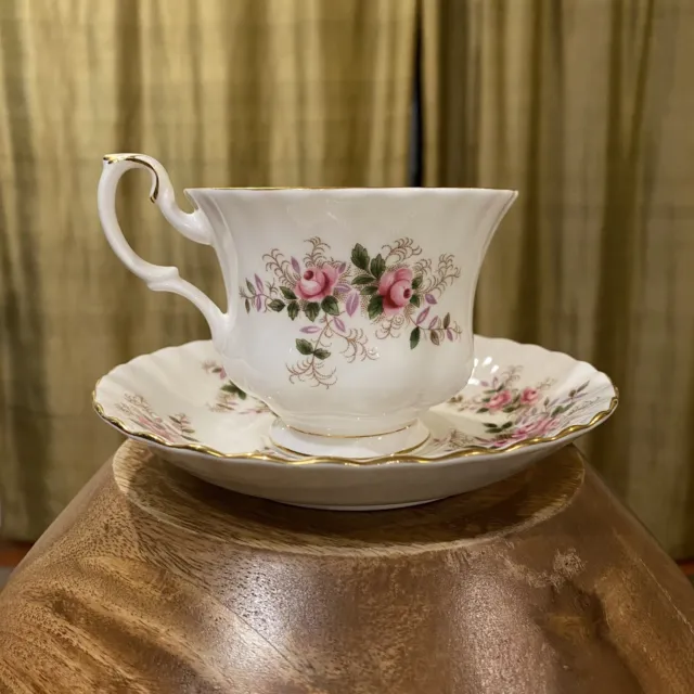 Lavender Rose ROYAL ALBERT Bone China Footed Tea Cup & Saucer multiple available
