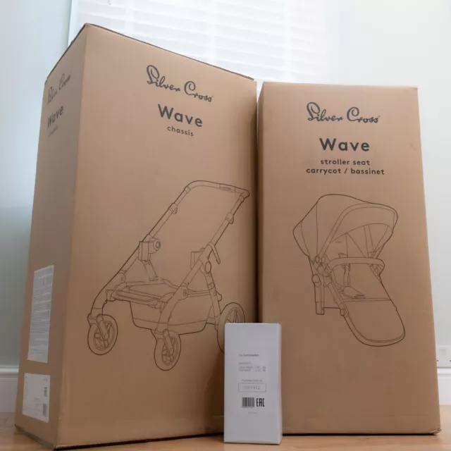 New & Boxed - Silver Cross Wave Pram and Pushchair System - single/double - Zinc