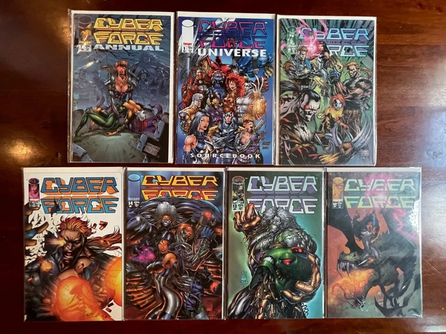 7 Cyber Force Image Comic Books # 12 13 14 15 16 Universe 1 Annual 1 NM J905