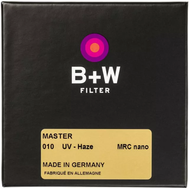 B+W Master 010 UV-Haze MRC Nano Filter div Größen 55 58 62 67 72 77