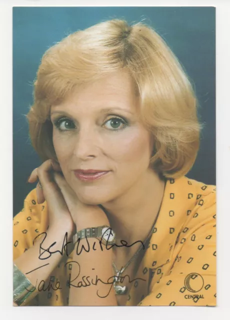 Cult TV Autograph: JANE ROSSINGTON (Crossroads) Signed Postcard