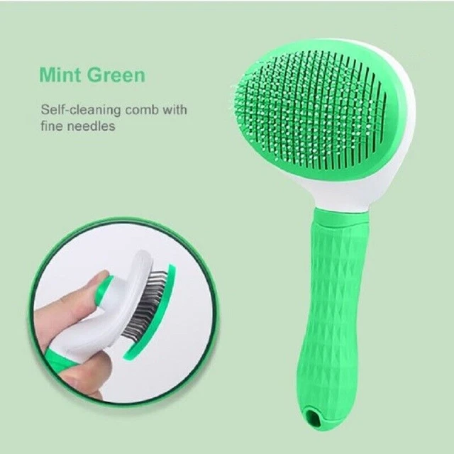 Pet Hair Remover Dog Cat Comb Grooming Massage Deshedding Self Cleaning Brush