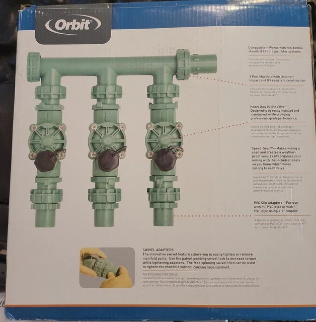 ORBIT MANIFOLD ASSEMBLY 3Valve Inline Fully Assembled Expandable NOB