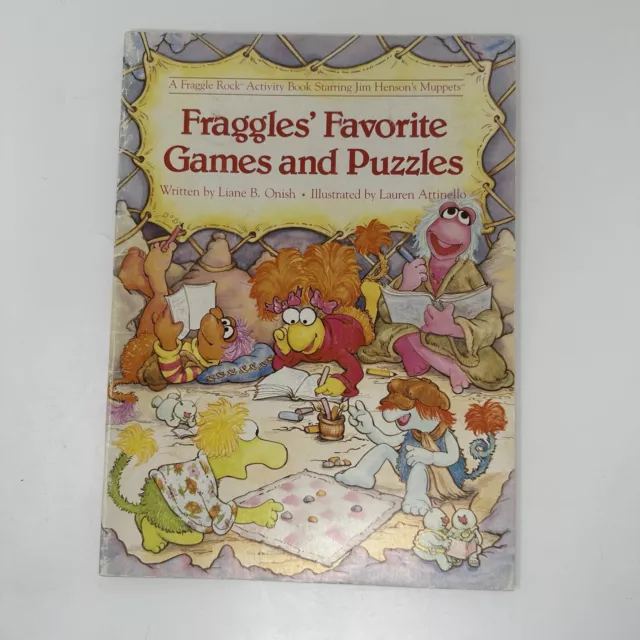 Fraggles’ Favorite Games Puzzles Fraggle Rock Activity Book 1985 Henson UNUSED