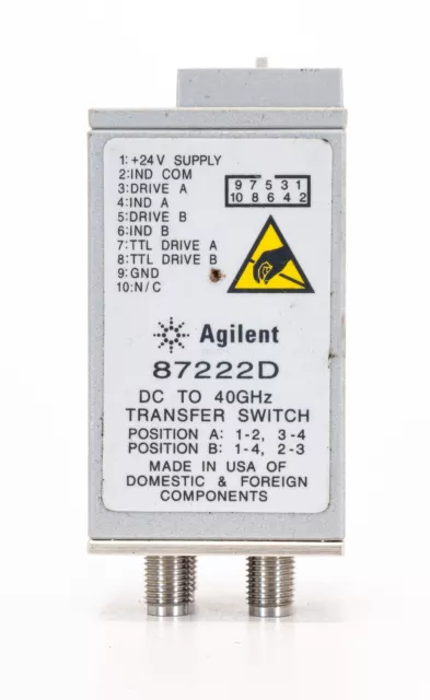 HP Agilent Keysight 87222D Coaxial Transfer Switch DC 40GHz