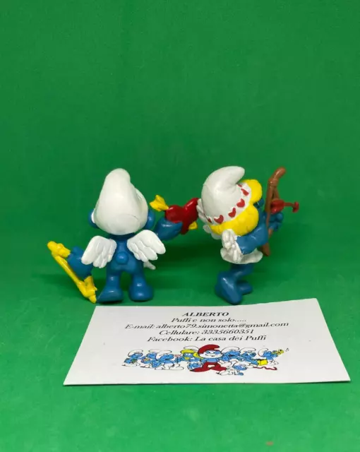 Puffi Smurfs Puffo Puffetta Smurfetta Amour San Valentino Coppia 20128/20156 3