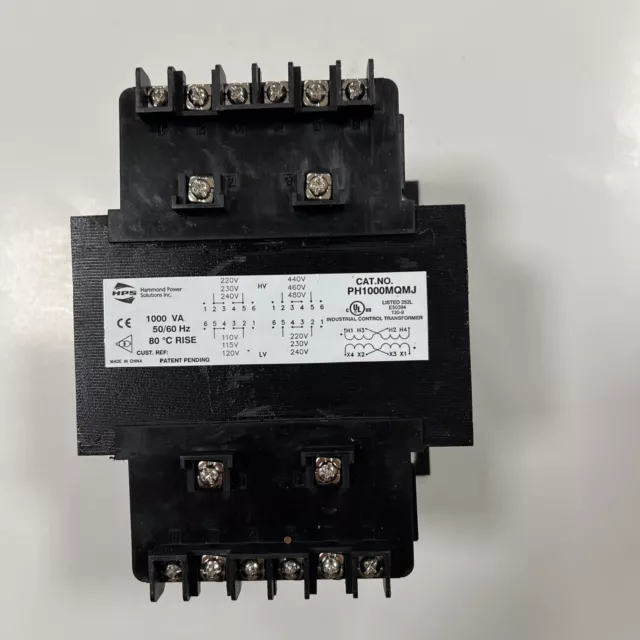 HPS PH1000MQMJ CENTRAL POWER TRANSFORMER, 1000 VA - Brand New In Box