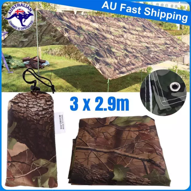 Waterproof Tent Tarp Rain Fly Cover Outdoor Camping Sun Shelter Canopy Hammock