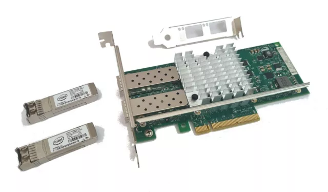 Intel X520-DA2 10 Gigabit 10GBe SFP+ Dual Port Server Adapter inkl Transceiver