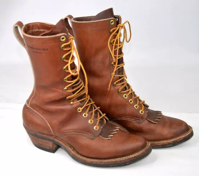 VTG WHITE S HATHORN Usa Cowboy Lace Up Packer Boots Men s Size 5 C Like A Sz 6 389.00 PicClick