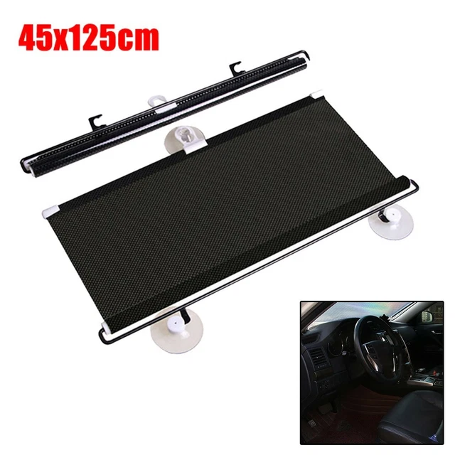Parabrezza auto retrattile auto sun shade tendina anti blocco UV visiera nera
