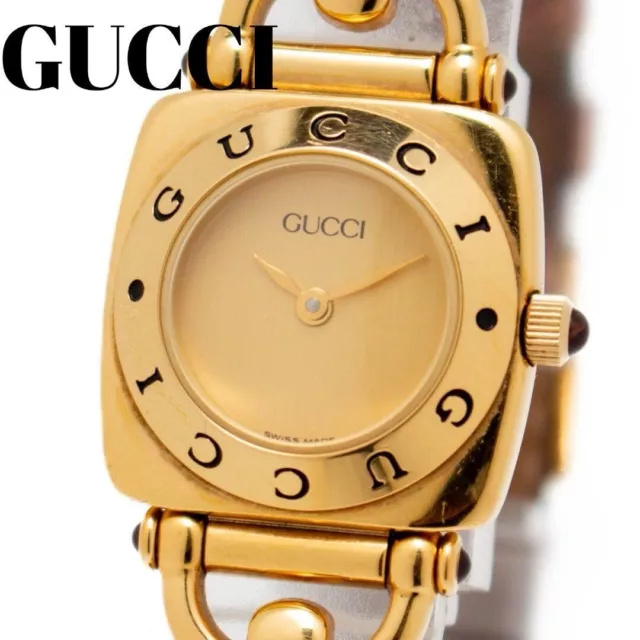 GUCCI 6300L Ladies Watch Gucci Horsebit Gold