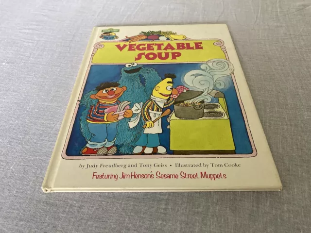 VINTAGE Collectable Vegetable Soup The Sesame Street Book Club, Hardcover Book