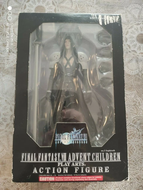Final Fantasy VII Advent Children Play Arts Kai Actionfigur Cloud Strife & Fenrir 28 cm