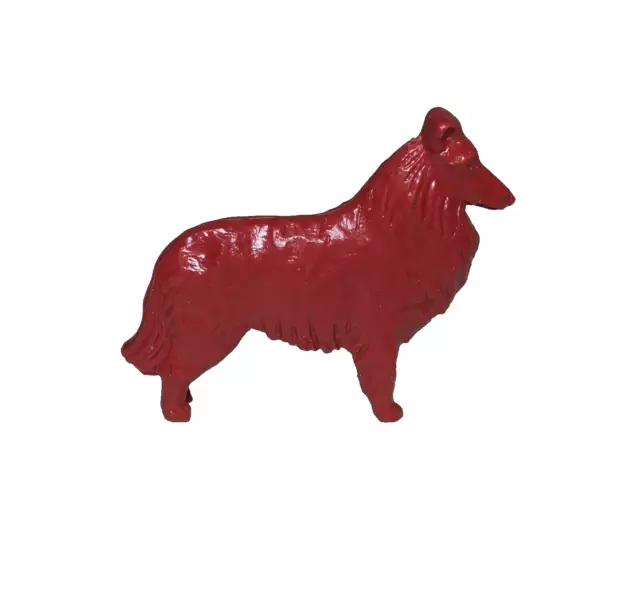 1950s Vintage Cracker Jack Prize Toy Red Collie Lassie Dog Stand Up
