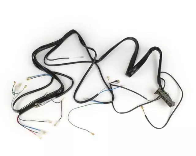 Kabelbaum BGM für Vespa PX ohne Batterie mit DC Hupe Zündgrundplatte mit 5 Kabel