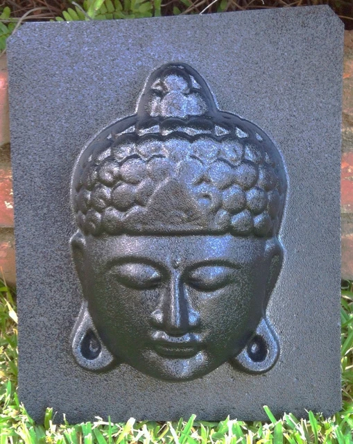Buddha Face / Head ABS Plastic Mold for Concrete, Cement, or Plaster Casting 2