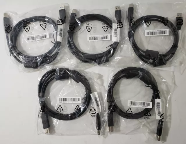 C2G Lot of 5 HP 935542 USB 3.0 Superspeed Device Cable A Male to B Male 6' New