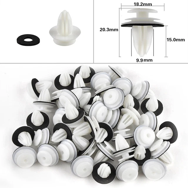 Ecrou Antivol Bmw 10 Clips De Fixation Pour Pare-chocs/pare-boue BMW - Série 3,5,7, X1,X5,X6, Z3/Z4 Lot 10 Clips Fixation Pare-chocs BMW Série 3 5 7 X5