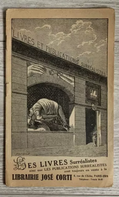 Surrealisme Tract Les Livres Et Publications Surrealistes Chez Jose Corti 1931