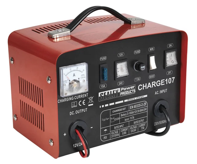 Sealey CHARGE107 Chargeur Batterie 11Am P 12/24V 230V