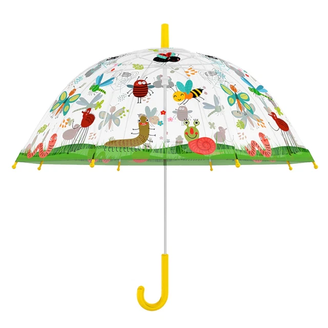 Per Bambini Poe Ombrello Trasparente - Insetti