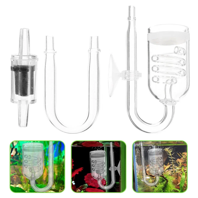 1 Satz von Aquarium CO2 Raffiner Fischtank Diffusor mit Saugnäpfe