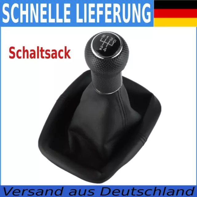 1X Schaltsack Schaltmanschette Schaltknauf für VW Golf4 Bora Rahmen 23mm Schwarz