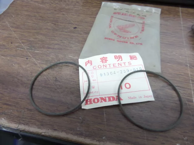 NOS Honda filtre à huile joints toriques 1961 CA72 CA77 CB72 CB77 91304-259-010 QTY2