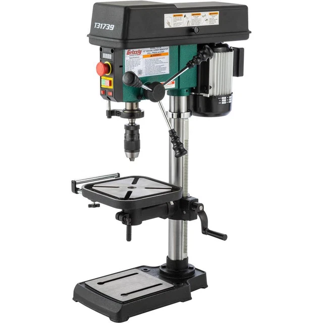 Grizzly T31739 12" Variable-Speed Benchtop Drill Press with Laser Grizzly T31739 12" Variable-Speed Benchtop Drill Press with Laser