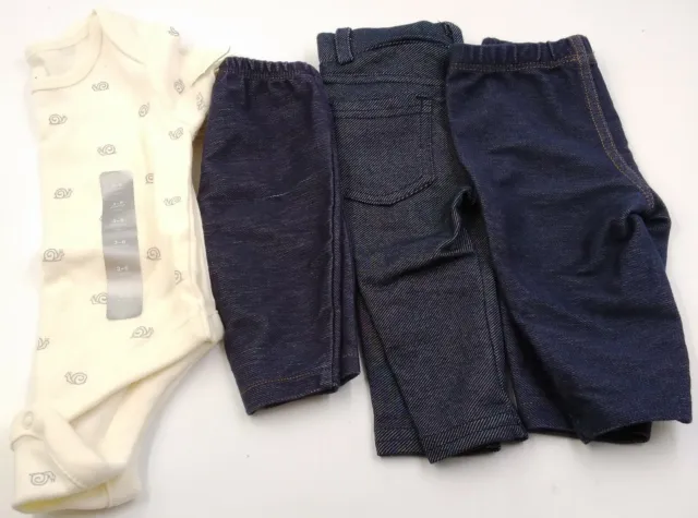 Baby Boy Carters Baby Gap Lot 4 Pants Bodysuit Outfit Set Size NB-6 Mos
