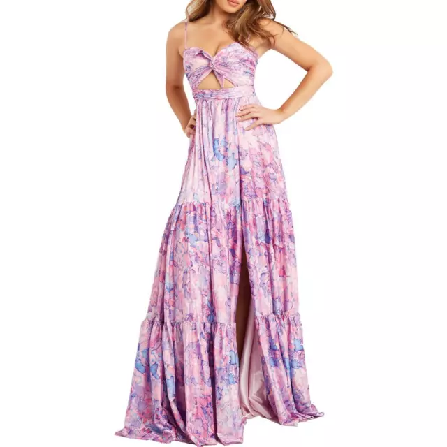 Jovani Pink Printed Long Prom Evening Dress 0 BHFO 6720