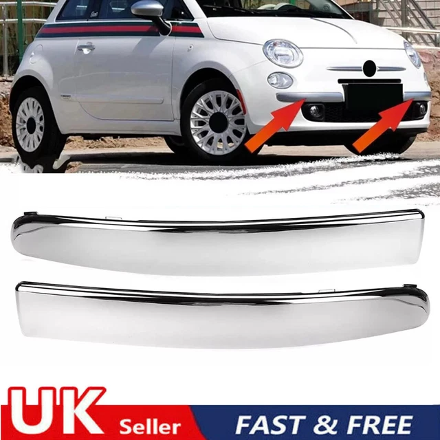 Chrome Front Bumper Fog Light Trim Set (Left Upper/Lower) For Tesla Model X 2016-2021