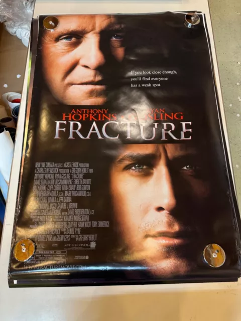 FRACTURE MOVIE POSTER Original DS 27x40 ANTHONY HOPKINS RYAN GOSLING 2007 BOXED