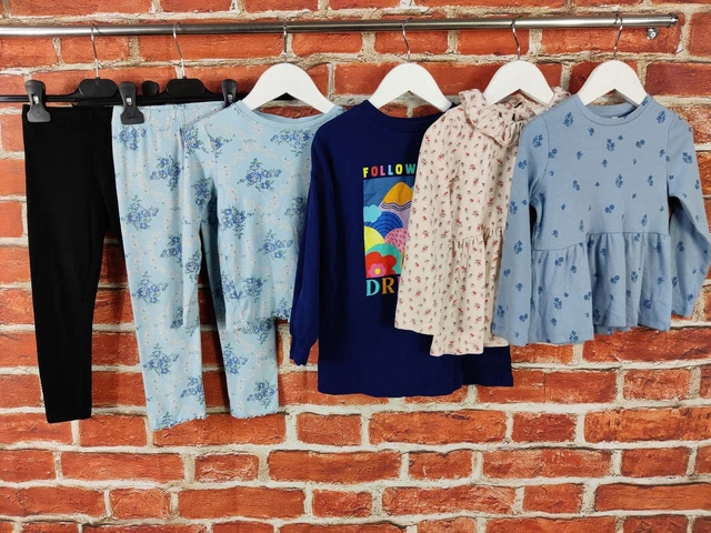 Girls Bundle Age 3-4 Years Next H&M Pyjamas Leggings Top Blouse Dress Kids 104Cm