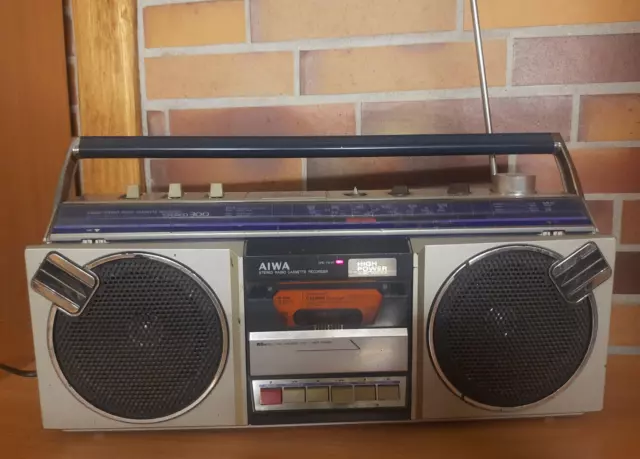Radio Cassette Recorder AIWA CS-300Z Silber Stereo