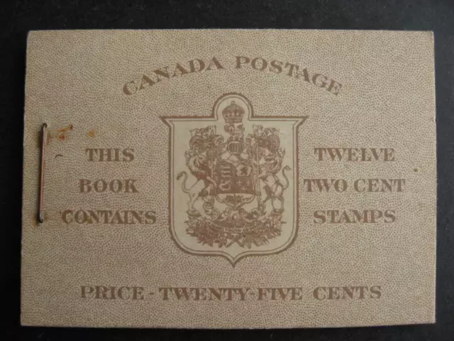 Canada booklet Ut BK33a English, nice booklet check it out!