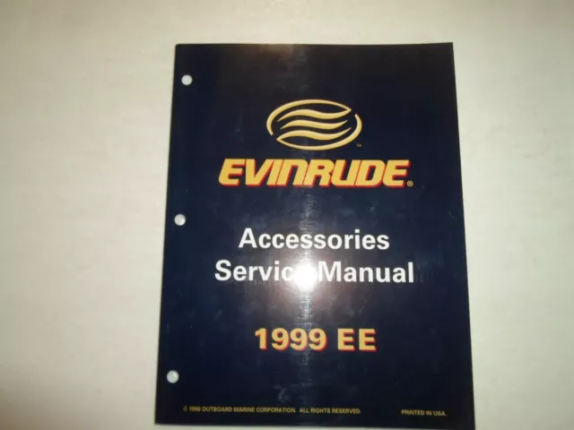 1999 Evinrude EE Accessories Service Manual FACTORY OEM BOOK 787026