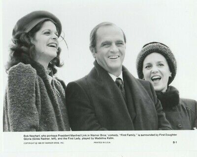 1980 Press Photo Bob Newhart, Madeline Kahn & Gilda Radner in "First Family."
