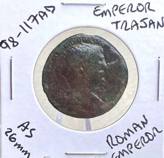 Large Ancient Roman Coin 98-117AD Emperor Trajan Sestertius