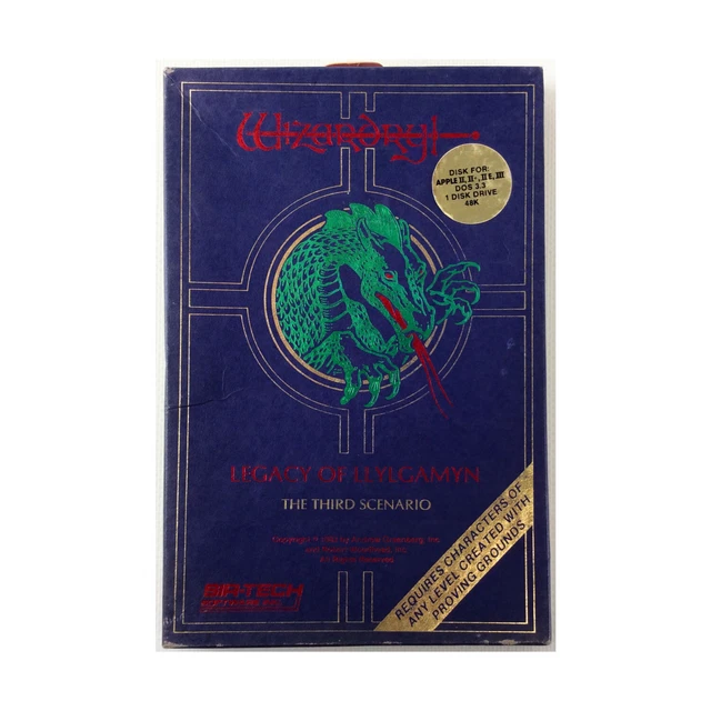 SIR-TECH COMPUTER GAME Wizardry Scenario #3 - Legacy of Llylgamyn 
