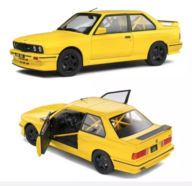 Solido 1/18.  Bmw e30 m3 Street Fighter . Dakar Yellow.  Neuf en boite