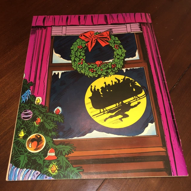 Christmas w/ Super-Heroes DC 1975 Limtd Ed. Pen Mark On Maze, Free Shipping. 2