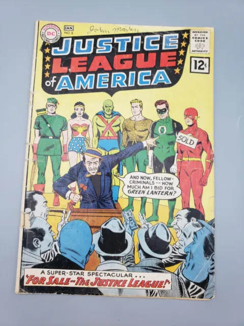 Justice League Of America Vol 1 #8 Jan 1962 For Sale The Justice League Comic