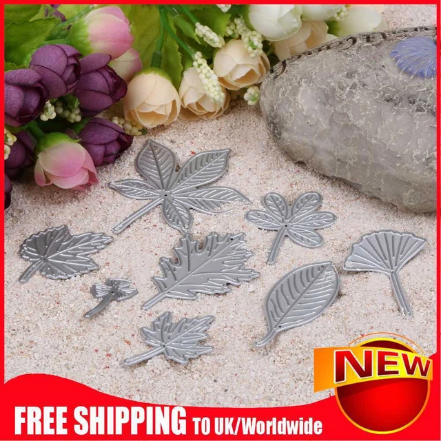 8 Metallblätter Schneidformen Schablonen zum Selbermachen Scrapbooking Prägung