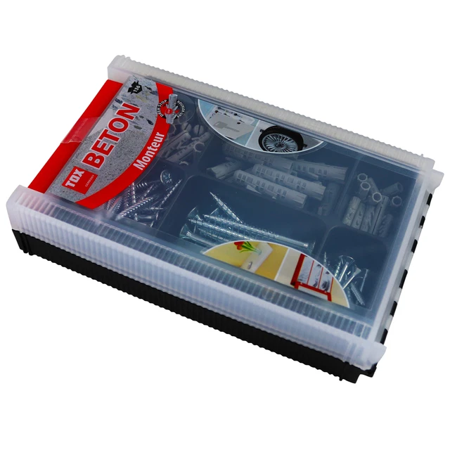 Assortimento standard TOX montatore tasselli espansivi Barracuda 5 6 8 mm 136 pezzi