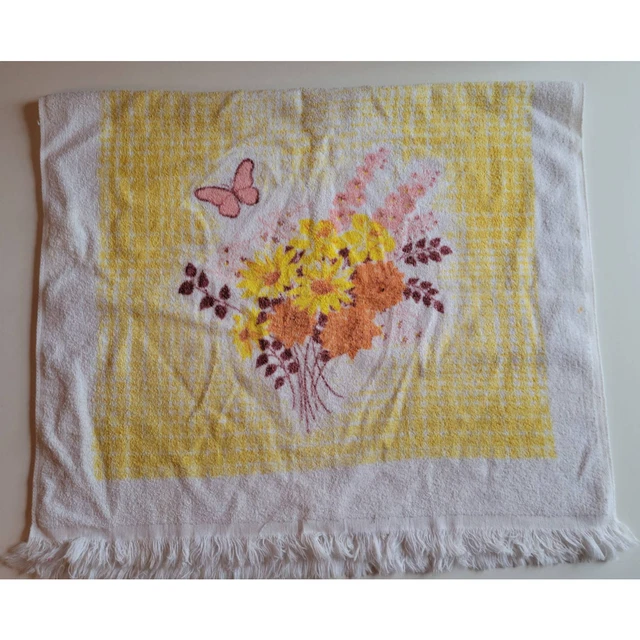 Toalla de baño mariposa floral de colección mezcla algodón primera edición de Franco