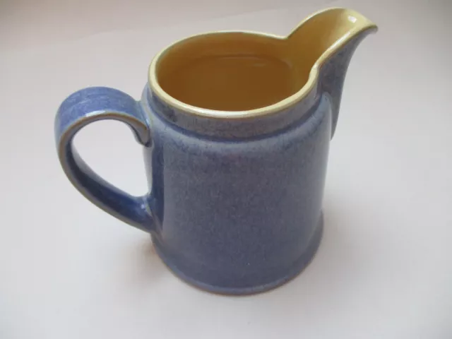 Denby Juice 1/2 Pint Milk Jug Blue & Yellow / Stoneware / Made in UK