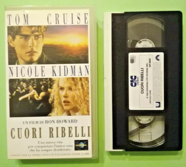 Vhs Film Drammatico Cuori Ribelli Tom Cruise Nicole Kidman Videocassetta (V187)