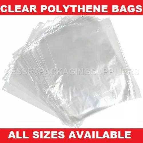 Klare Polyethylenbeutel Kunststoff alle Größen Handwerk Lebensmittelaufbewahrung groß klein billig